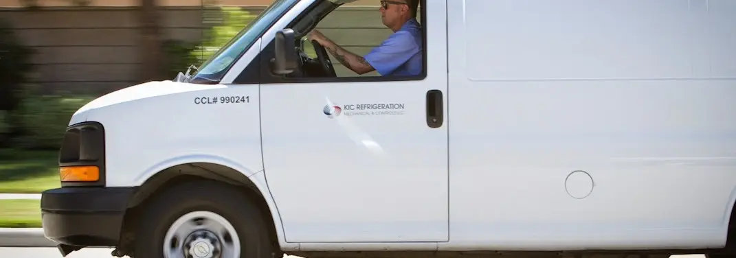 KIC Refrigeration service vehicle serving Sutherlin area